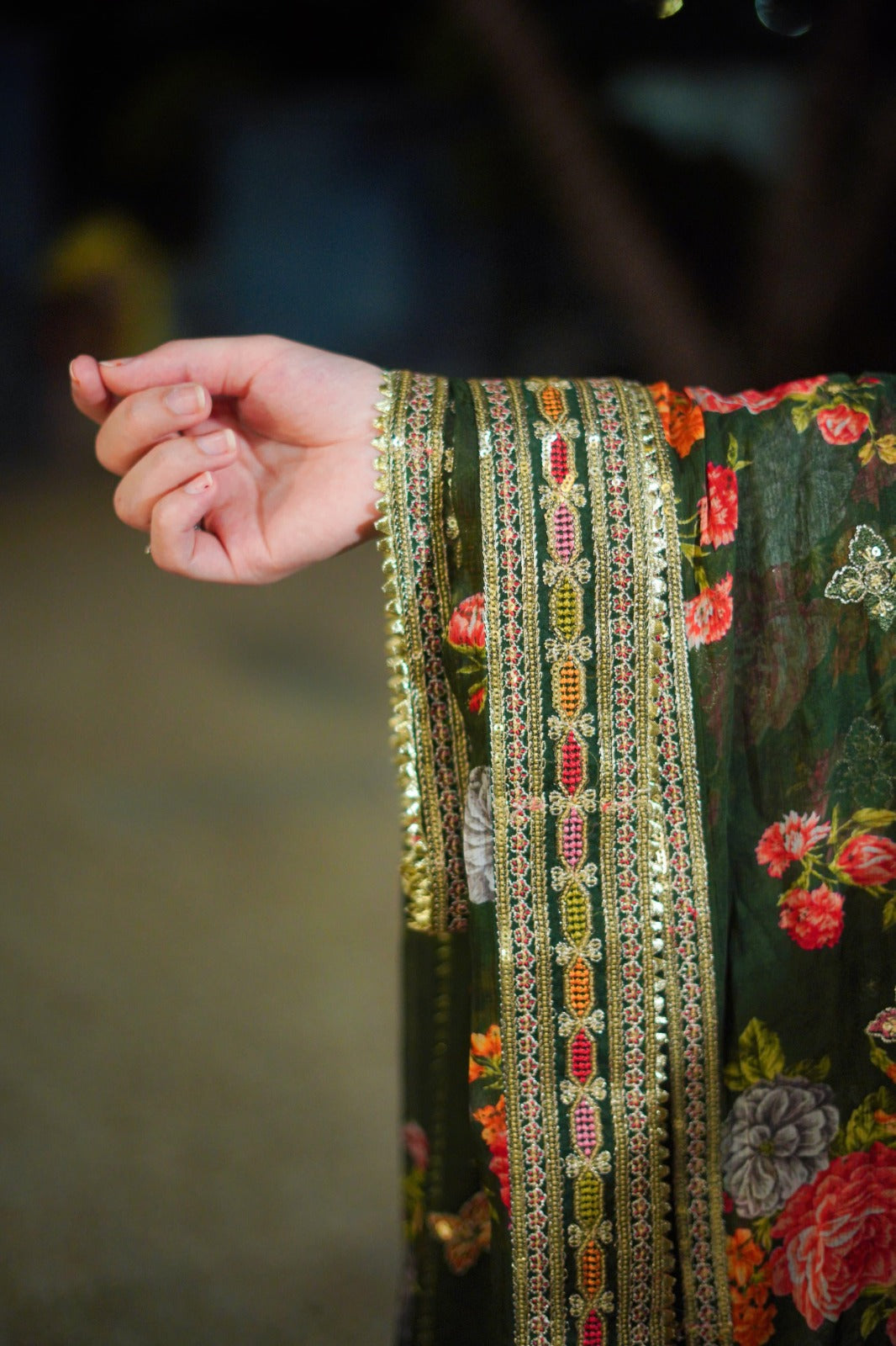 Sadabahar luxury 3 pcs fancy dress