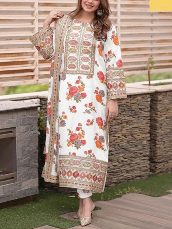 Sadabahar luxury 3 pcs fancy dress